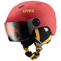 uvex Unisex Jugend  junior visor pro Skihelm neonyellow mat 54-56cm 